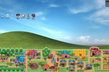 デスクトップ放置系街づくりシム『稲穂町の物語：放置ほっこりタイム』Steamでリリース！PC作業の合間に耕作・建築・経営を楽しもう 画像