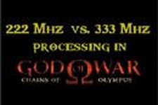 222MHz vs 333Mhz 『God of War: Chains of Olympus』クロックによる動作の違い 画像