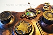 『BioShock』世界に登場しそうなファンメイドのスチームパンク風Xbox 360コントローラー 画像