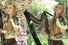 双子の姉妹が『TES V: Skyrim』のメインテーマをハープで演奏する映像が美しい 画像