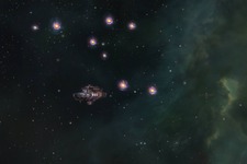 『EVE Online』プレイヤー達がビーコンの光で「銀河」を作り故ホーキング博士を追悼 画像