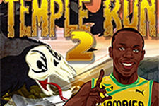 人気モバイルゲーム『Temple Run 2』に人類最速の男、ウサイン・ボルトが参戦！ 画像