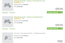 まもなく再DL不可となるXbox 360版『マインクラフト: ストーリーモード』が1作99.99ドルに値上げ―理由は「ストアの仕組み」 画像