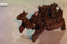 海外マインクラフターが『Minecraft』で作った亀のようなスチームパンク巨大都市「アトロポス」が凄い 画像