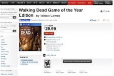Telltaleの名作ADV『The Walking Dead』のPS4向けGoTY版がGameStopに掲載、発売日は6月中旬とも 画像