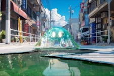 「スライムが夏の街を偵察するゲーム」が開発中！ シャワーで水分補給する姿がキュートすぎる 画像