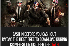 Steamで『PAYDAY: The Heist』を無料配信、10月17日より24時間限定【UPDATE】 画像