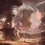 砂漠の地下渓谷が描かれた『Halo 5: Guardians』ファーストコンセプトアート