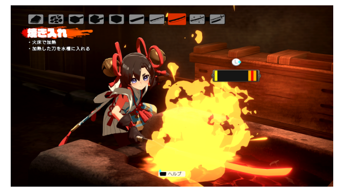 10工程の本格刀作りで強力な刀を生み出せ！和風ローグライトACT『トワと神樹の祈り子たち』刀鍛冶の詳細が公開