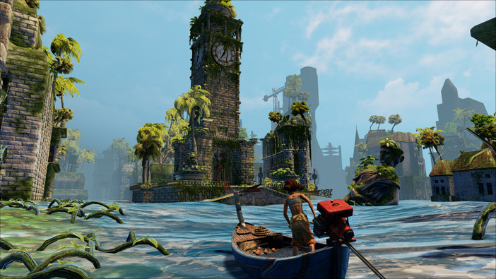 水没した都市遺跡を探索するADV『Submerged』のPS4版が発表―ボートで流れ着いた姉弟を描く
