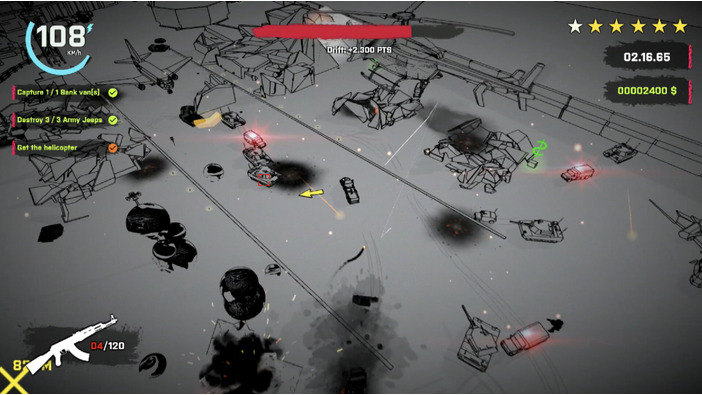 銀行強盗の逃走劇をミニマルに描く俯瞰視点カーアクション『Heistfest』早期アクセス開始日決定！デモ版も配信中