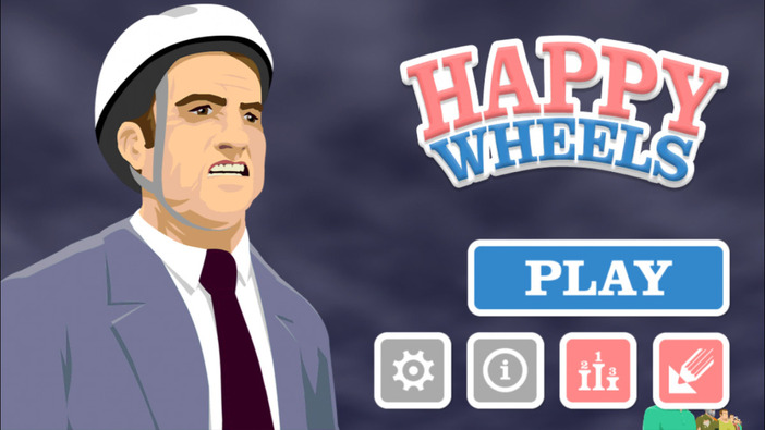 【60秒アプリタッチ】『Happy Wheels』－グロテスクな死を乗り越えてゴールを目指そう