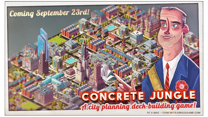 市長の計画力が試される『Concrete Jungle』配信日決定―都市計画デッキ構築ゲーム