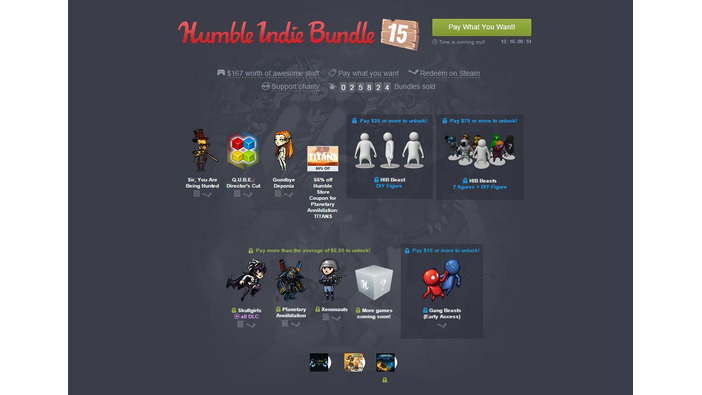 7つのジャンルが集まる「Humble Indie Bundle 15」販売開始―目玉は全DLC収録の『Skullgirls』