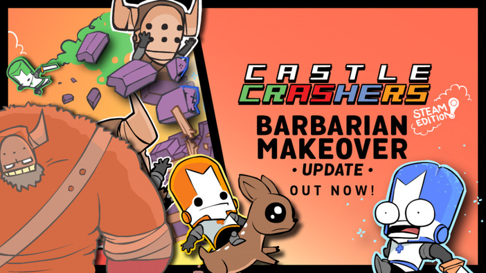 Steam版『Castle Crashers』に新ミニゲーム追加アップデートがリリース