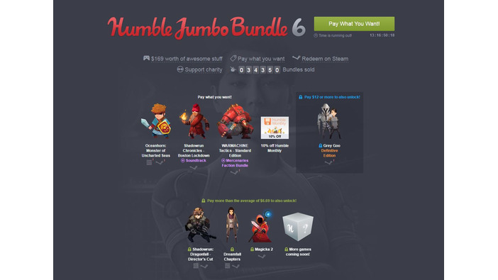 「Humble Jumbo Bundle 6」販売開始―『Magicka 2』などの海外高評価ゲームがラインナップ！