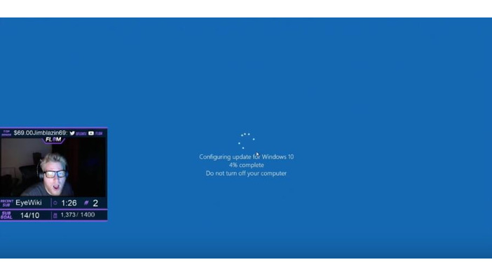 『CS:GO』有名ゲーマーの悲劇…ライブ配信中に無情な「Windows Update」