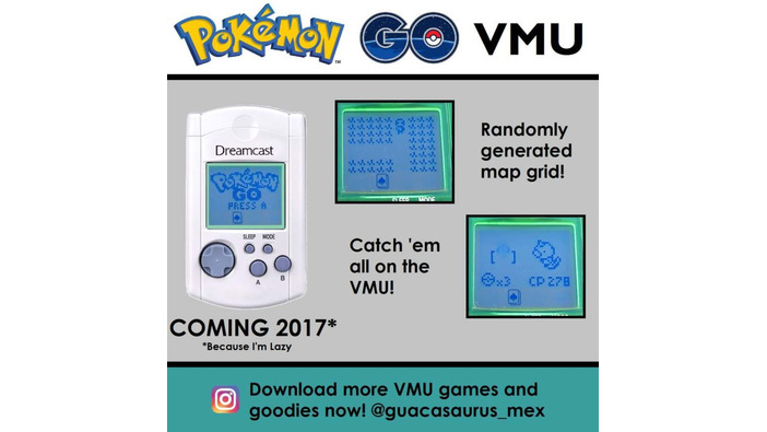 海外ユーザーが『ポケモンGO』をドリキャス「ビジュアルメモリ」に強引移植中