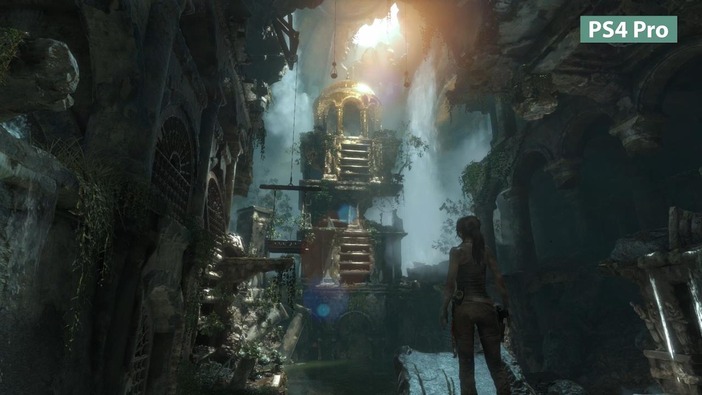 『ライズ オブ ザ トゥームレイダー』PS4 ProとPS4の比較映像―立体感が増した？