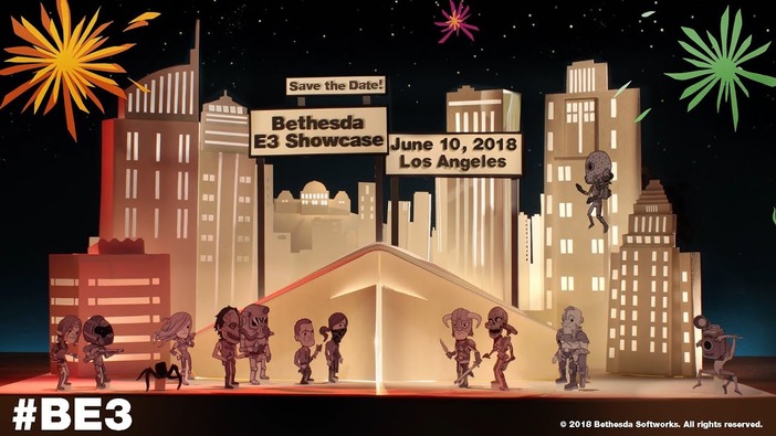 今年はどんな情報が？「ベセスダ E3ショーケース 2018」開催日決定！