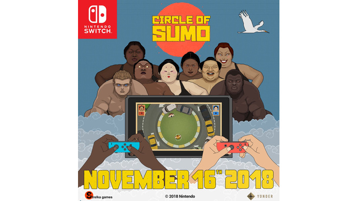 最大4人で遊べる激突押し出し相撲アクション『Circle of Sumo』海外スイッチ版発売日決定！
