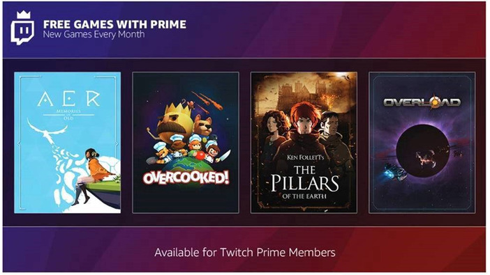Twitch Prime11月の無料ゲーム配信は『Overcooked』『AER: Memories of Old』など全4作品
