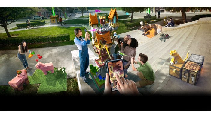 ARゲーム『Minecraft Earth』がモバイル向けに発表！現実世界でみんなとマインクラフト