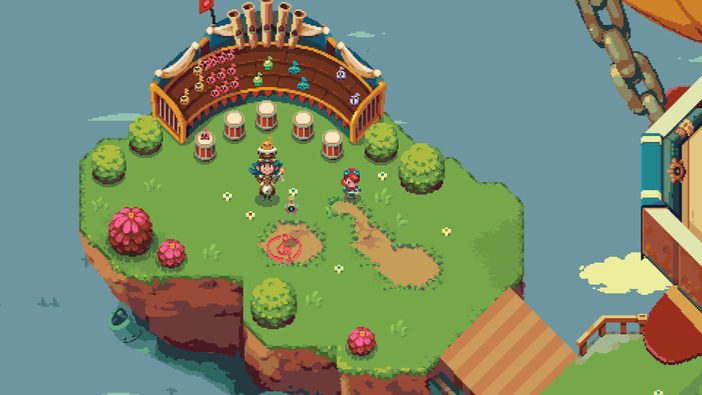 緻密ドット絵アクションADV『Sparklite』配信日決定！ 強大な力を狙う敵を食い止めろ