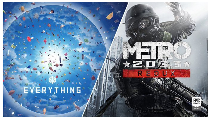 Epic Gamesストアから『Metro:2033 Redux』『Everything』が無料配布！次回は『Minit』