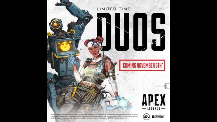 『Apex Legends』期間限定デュオモード発表！11月5日より開始