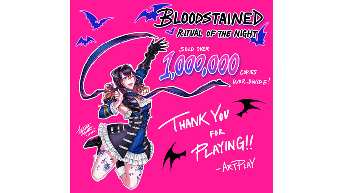 『Bloodstained: Ritual of the Night』全世界累計出荷・DL販売100万本突破―6月から年末にかけて複数の無料アップデートを配信
