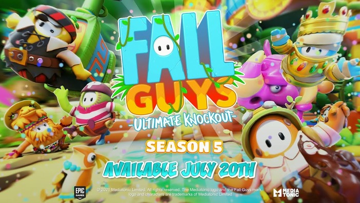 『Fall Guys』「シーズン5」ジャングルアドベンチャーが7月20日からスタート！期間限定デュオ&トリオモードも登場予定