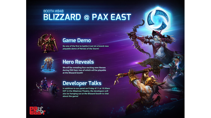PAX Eastでの『Heroes of the Storm』の出展内容が公開、グッズプレゼント企画も実施