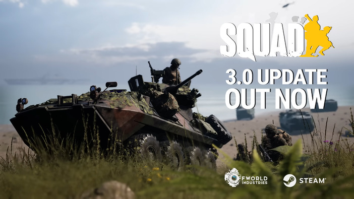 50vs50マルチプレイFPS『Squad』最大アプデ「Amphibious Assault」配信開始！