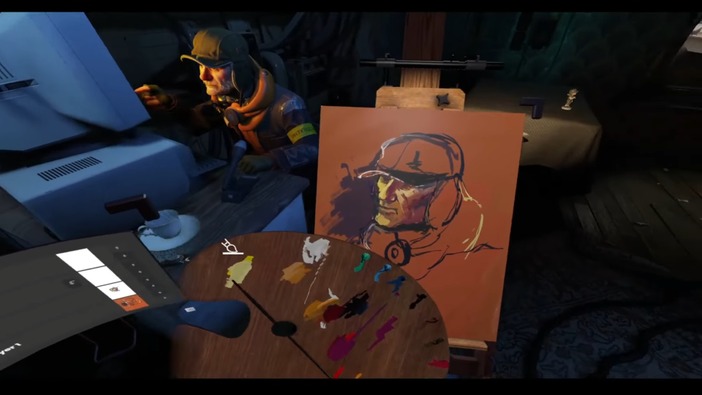『Apex Legends』のアーティストがVRゲーム『Half Life: Alyx』内で油絵制作！