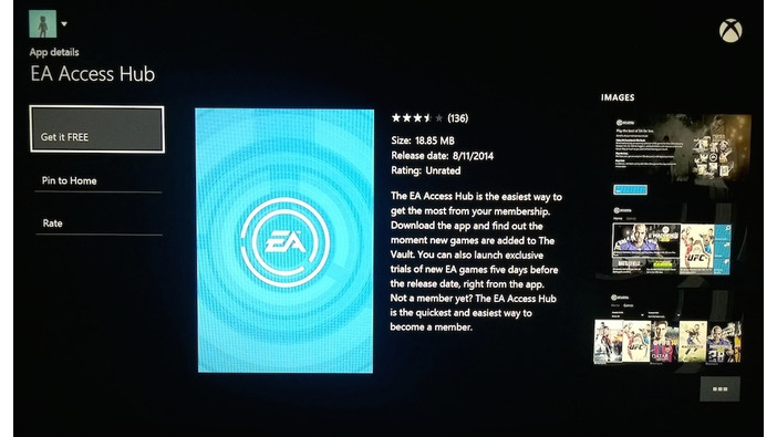 EAのXbox One向け海外定額サービス「EA Access」を試してみた