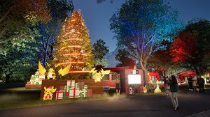 ピカチュウら、でんきタイプがお出迎え！「横浜赤レンガ倉庫」の『ポケモン』ブース開催は12月11日からーミアレシティをイメージした装飾も 画像