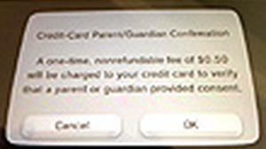 ニンテンドーネットワークID、18歳未満の子供が登録するには50セントの追加料金が必要 画像
