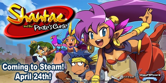 美少女2Dアクション『Shantae and the Pirate's Curse』PC版が4月24日リリース決定