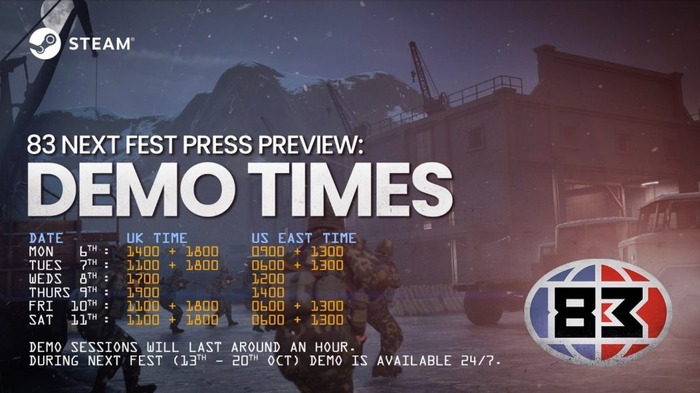 40vs40架空冷戦FPS『'83』デモのプレビュー版公開。近日開催の「Steam Nextフェス」では24時間プレイ可能に