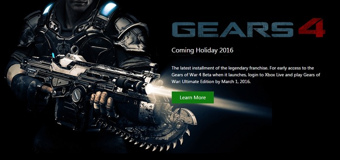 『Gears of War 4』早期βは海外で来年春実施―いくつかも条件も