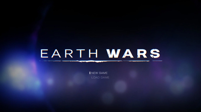 『EARTH WARS』タイトル画面（Play Movieより）