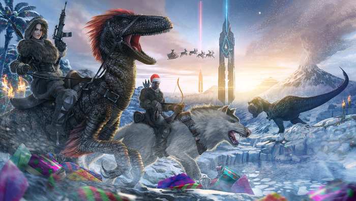 恐竜サンタがやってくる！『ARK: Survival Evolved』にてクリスマスイベント開催