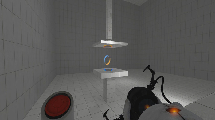 『Portal 2』でポータルの狭間に閉じ込められるとこうなる…美しくも恐ろしい映像