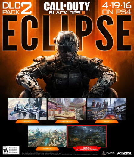 『CoD: Black Ops III』最新DLC「Eclipse」海外向け詳細公開―新ゾンビ「Zetsubou No Shima」も