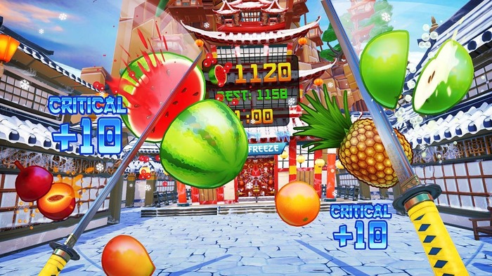 PS VR版『フルーツニンジャ』が海外配信！―刀で果物をバッサバッサと斬りまくる