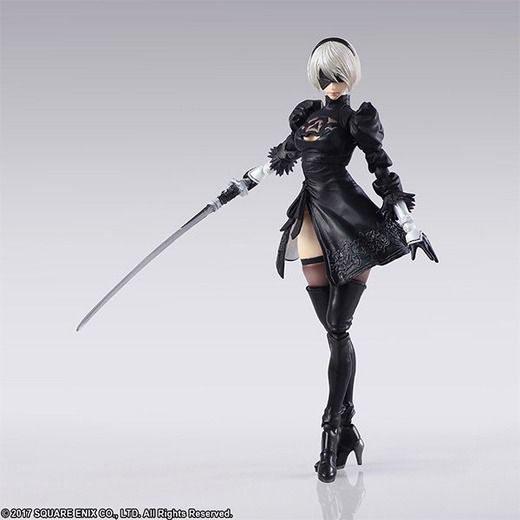 『ニーア オートマタ』2B&機械生命体のアクションフィギュアが登場―もちろんポッドも付属!