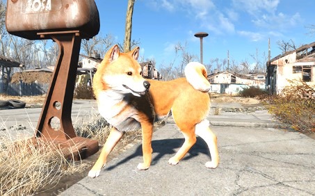 『Fallout 4』Creation Clubからめちゃめちゃ可愛い「柴犬」がリリース！一緒に連邦をお散歩できる