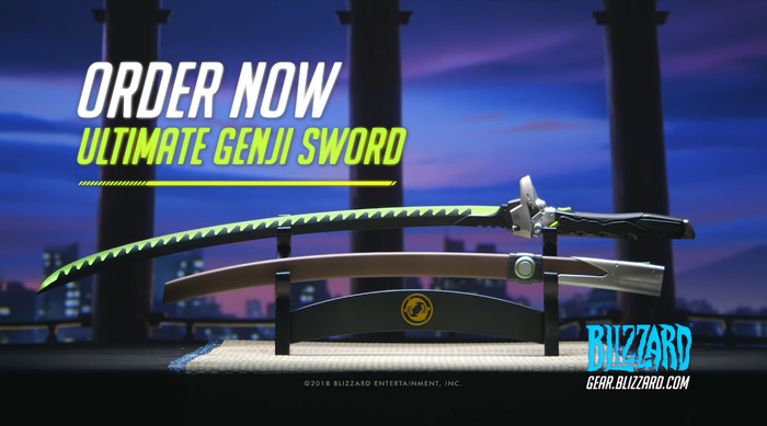 龍神の剣をくらえ!『オーバーウォッチ』ゲンジが使うカタナのレプリカが海外で予約開始