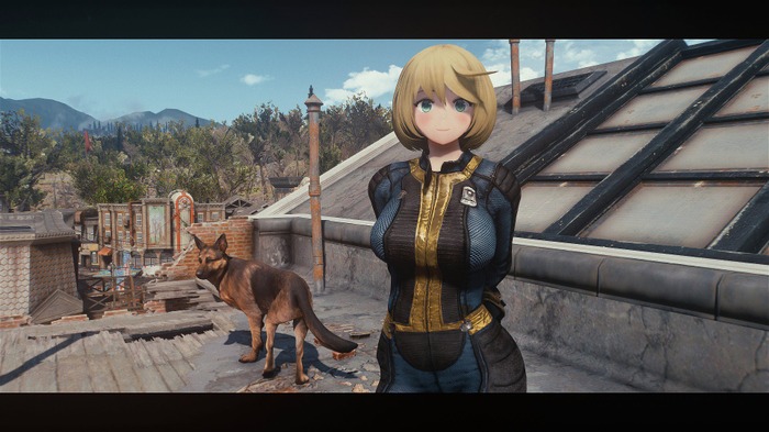 まるで別ゲーム？『Fallout 4』に本格アニメ顔Mod「AnimeRace Nanakochan」登場！